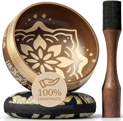 Silent Mind Tibetan Singing Bowl Set with Cushion & Mallet – Beginner Friendly