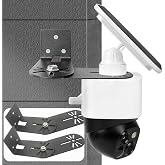2-Pack Corner Mount for Eufy SoloCam S340, 270&deg; View Metal Bracket | 360&deg; Swivel: The fully adjustable bracket retains a 360&deg; rotation, allowing your Eufy camera to get the absolute best view.