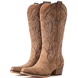 IUV Cowboy Boots For Women Western Cowgirl Boots