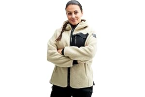 RevolutionRace Sherpa Hoodie for Women, Fleece Jacket Perfect for Hiking and Outdoor Adventures