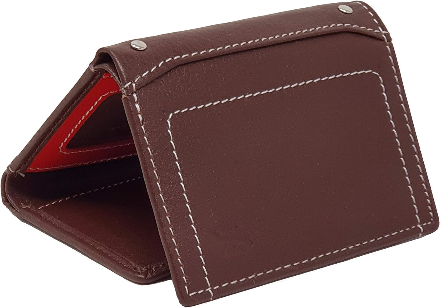STARHIDE Brown Leather Wallets for Men RFID Blocking Small Wallet, Slim Genuine Leather Trifold Cardholder Wallet #810 - Image 5