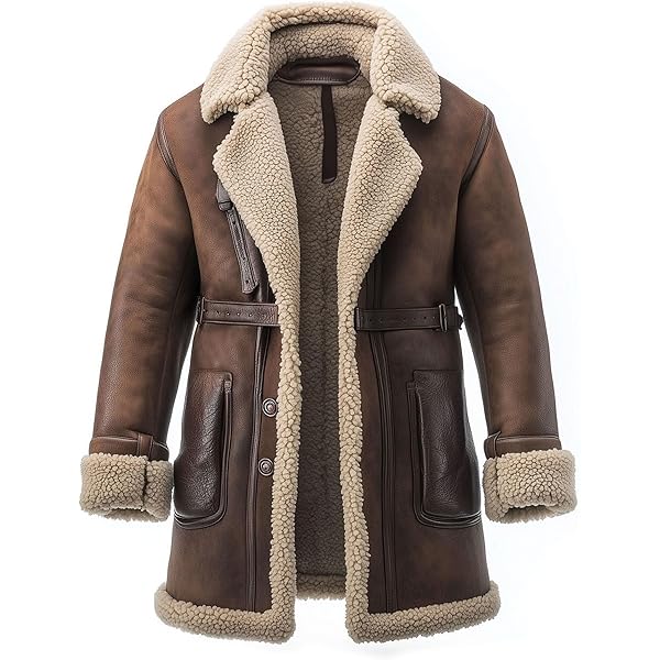 SWITCHBLADE×ラルク LONG AVIATOR JACKET （L） Buy Reiss Dark Brown Aka Shearling Lined Leather Aviator