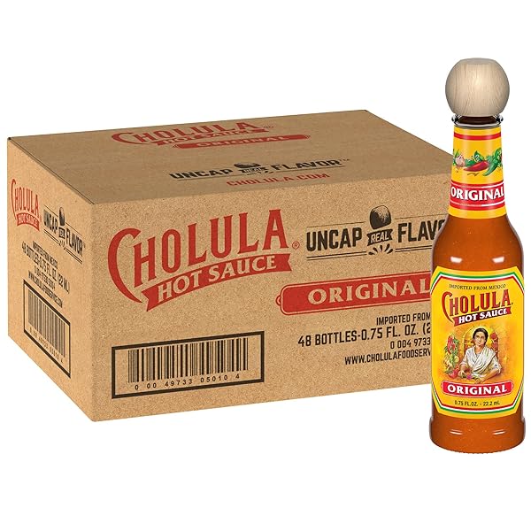 CHOLULA ORIGINAL HOT SAUCE TRAVEL SIZED BOTTLE, 48...
