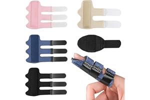 Trigger Finger Splint, 5Pcs 3 Size Thumb Splint with Adjustable Fixing Belt Trigger Fingers Brace Support for Arthritis Pain 