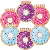 Droutti 24 Pcs Mini Spiral Notebook Cute Donut Notebook Birthday Notepad Kawaii Donut Memo Pad Notebooks for Kids Party Favors Goodie Bag Stuffers, 3.34x3.74 Inch