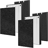 2 Sets Air220 Air 320 Filter Replacement Compatible with Bissell Air320 Air220 2768A 2609A, Include 2 Pack 2678 HEPA+Pre Filters, 2 Pack 2677 Replacement Carbon Filters, Compare Part 2677, 2678, 2804