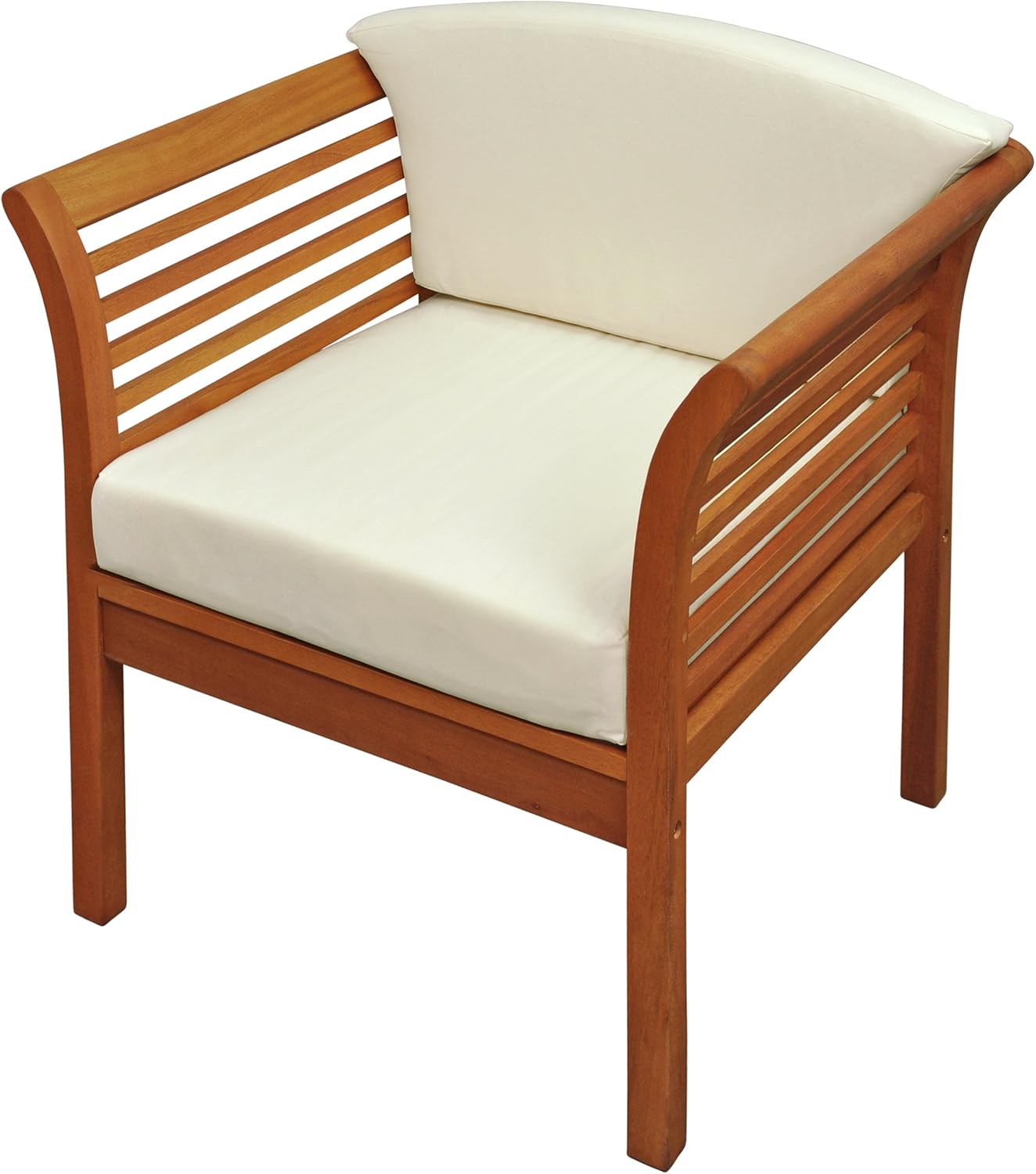 Amazon De Ind 70107 St 2 X Gartenstuhl Samoa Garten Sessel Aus Holz 71 X 62 X 73 Cm Inkl Polsterauflagen