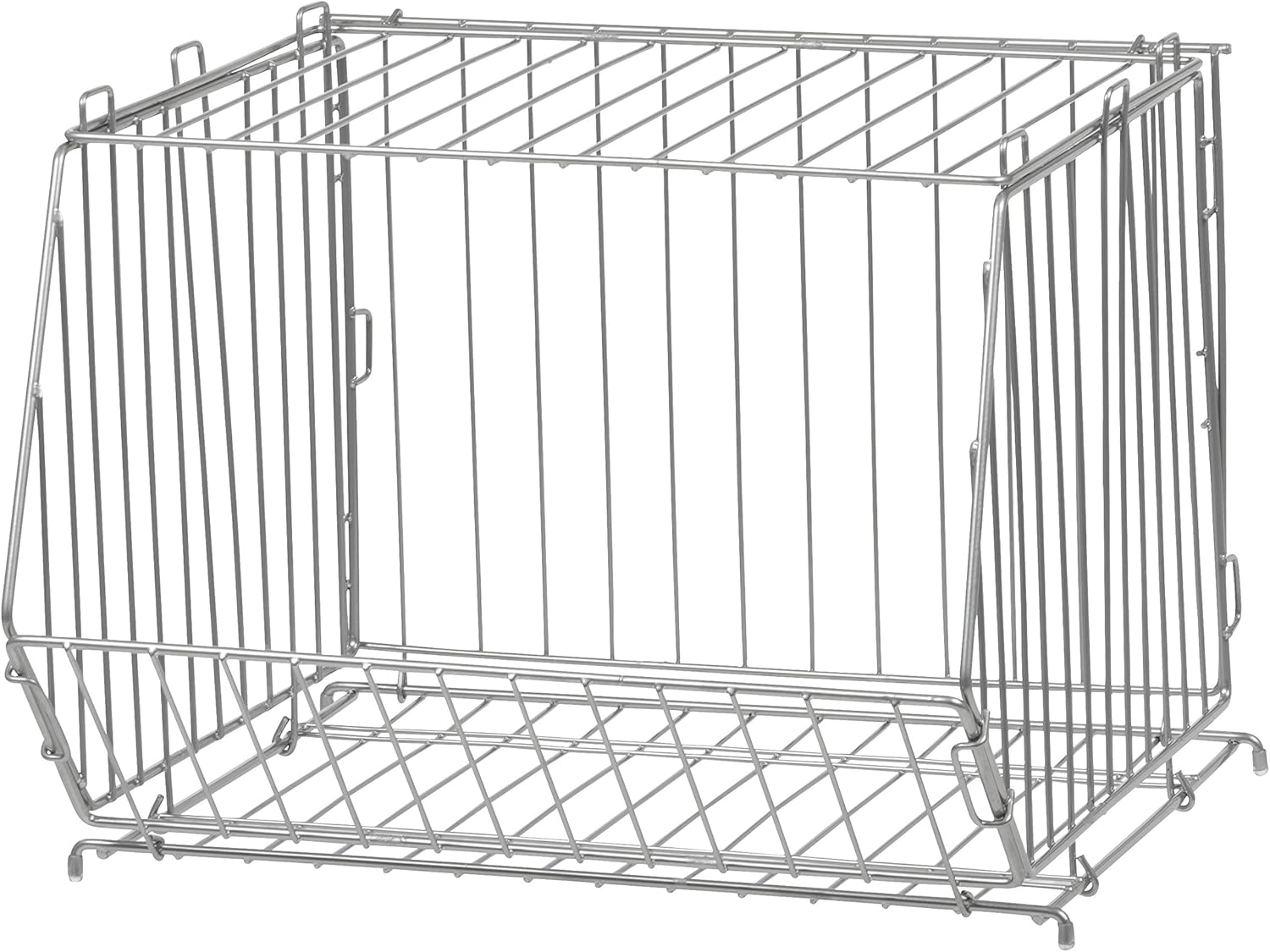 IRIS Modular Wire Stacking Storage Basket, Silver Home & Kitchen