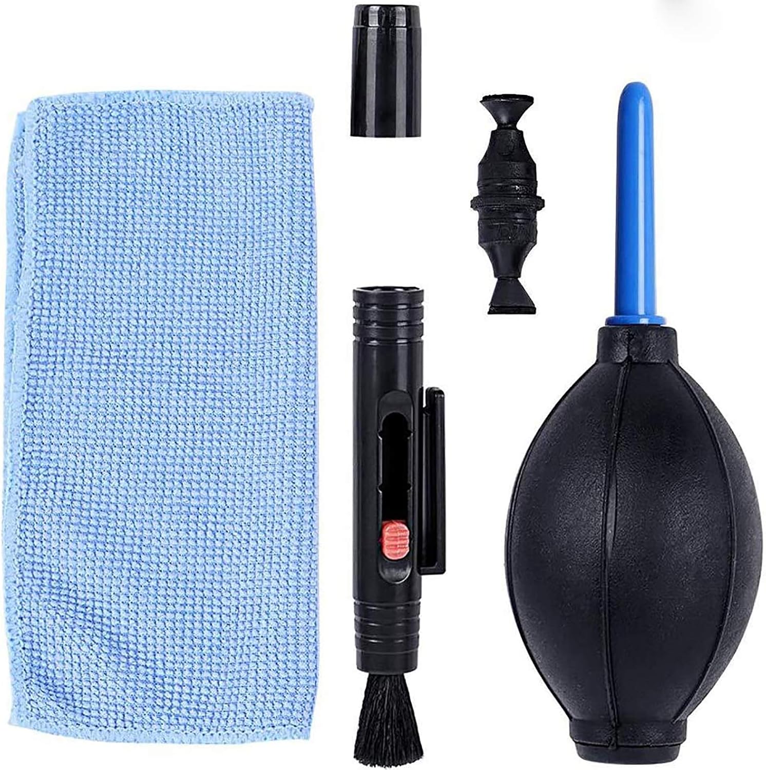 Kit Nettoyage Appareil Photo 3 En 1 - Gants Antistatiques, Brosse Lentille Et Chiffon Microfibre
