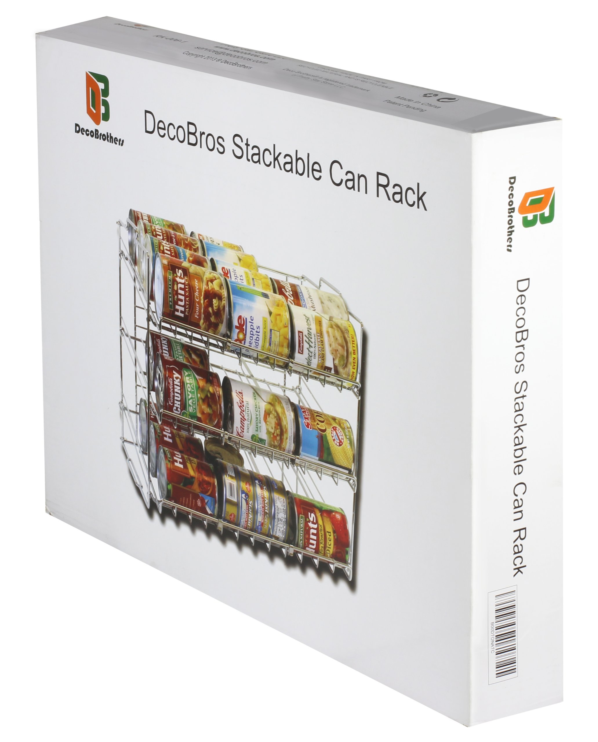 DecoBros Supreme Stackable Can Rack Organizer, Chrome Finish 610370483060 eBay