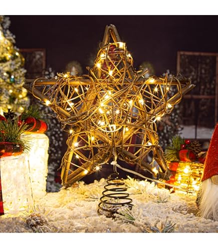 Amazon.com: Kurt Adler 10-Light Capiz Star of Bethlehem Clear