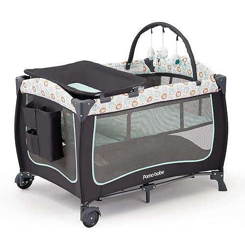 Pamo Babe Portable Crib for Baby Nursery Center Playard Baby