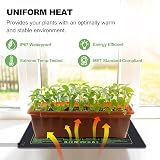 Hyindoor Waterproof Seedling Heat Mat with Thermostat 10.63" x 21.26" view 5