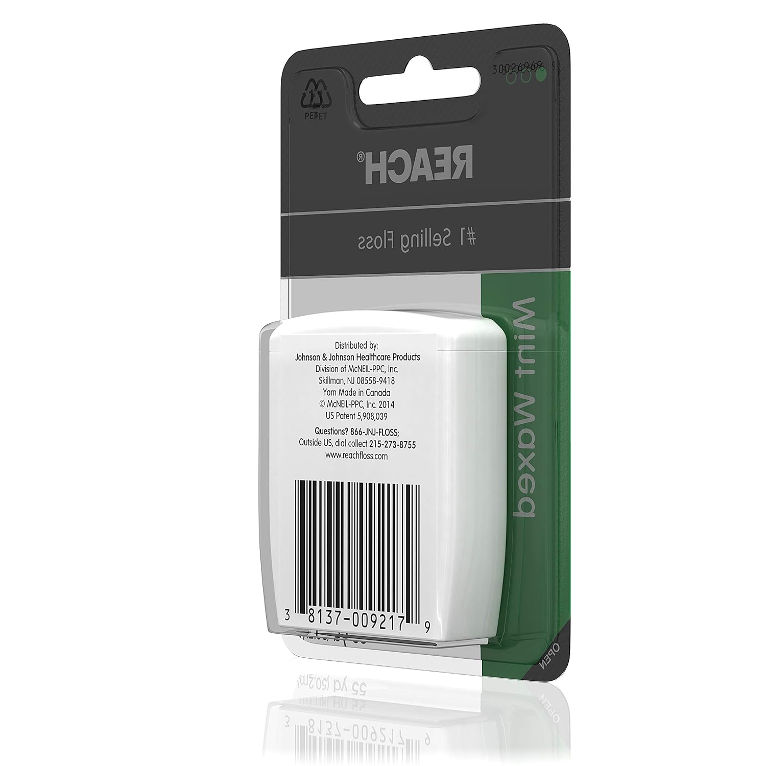 Reach Waxed Dental Floss For Plaque And Food Removal, Refreshing Mint Flavor, 55 Yards: Prime Pantry
