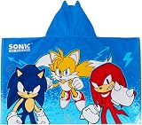 Sonic The Hedgehog Kids Hooded Towel 100% Cotton Absorbent Beachtowel Poncho view 7