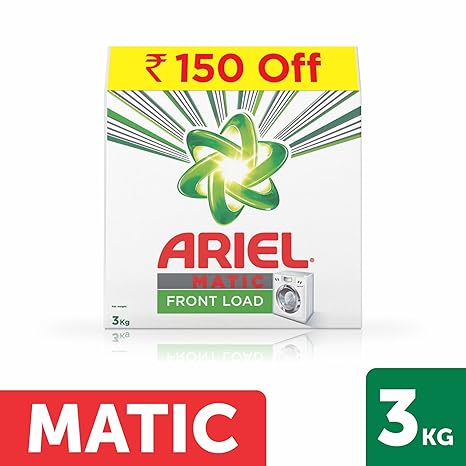 Ariel Matic Front Load Detergent Washing Powder-3 kg (Rupees 150 Off)