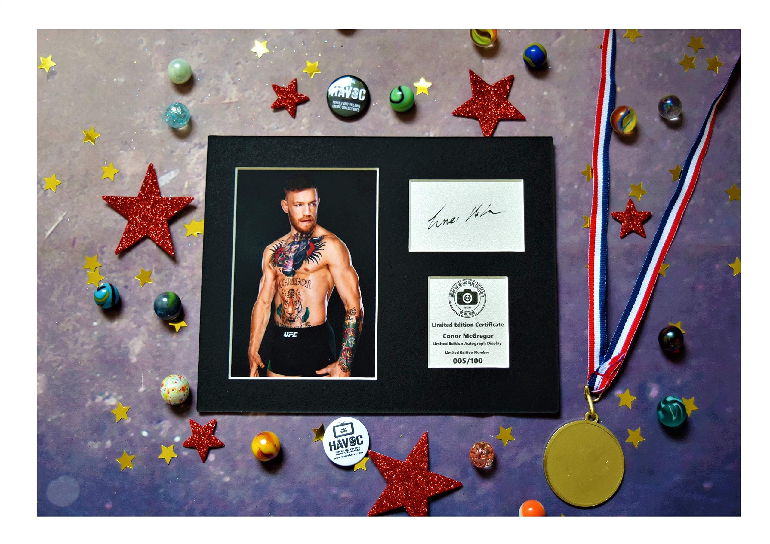 Conor McGregor Signed Autograph Display - UFC - Mounted and Ready to be Framed
