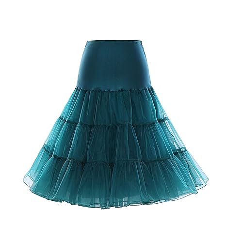 Boolavard 1950 Petticoat Reifrock Unterrock Petticoat Underskirt Crinoline für Rockabilly Kleid