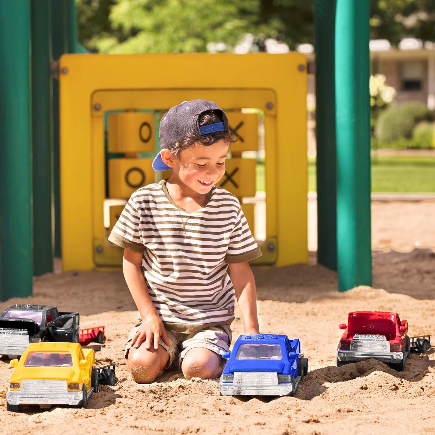 DRIVEN by Battat WH1110C1Z Mid-Sized Midrange Pick Detachable Trailer, Lights, and Sounds – Trucks and Construction Toys for Kids Aged 3 and Up, Nylon/A - Image 4