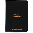 Rhodia Slim Staplebound Notebooks - Dots 48 sheets - 6 x 8 1/4 in. - Black cover