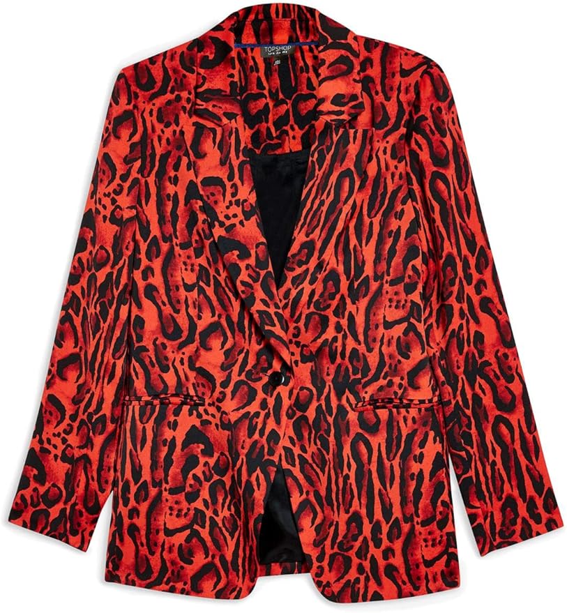 next leopard print blazer