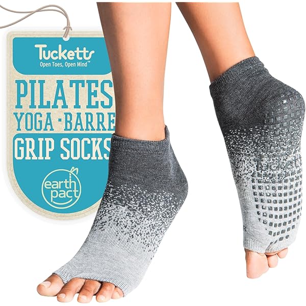 Amazon.com: Tucketts Ballerina Toeless Non-Slip Grip Socks - Anti