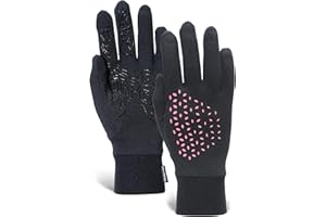 TrailHeads Lightweight Running Gloves for Women – Moisture Wicking & Touchscreen Women’s Gloves with Anti-Slip Grip – Ideal for Cool Weather Workouts & Outdoor Activities
