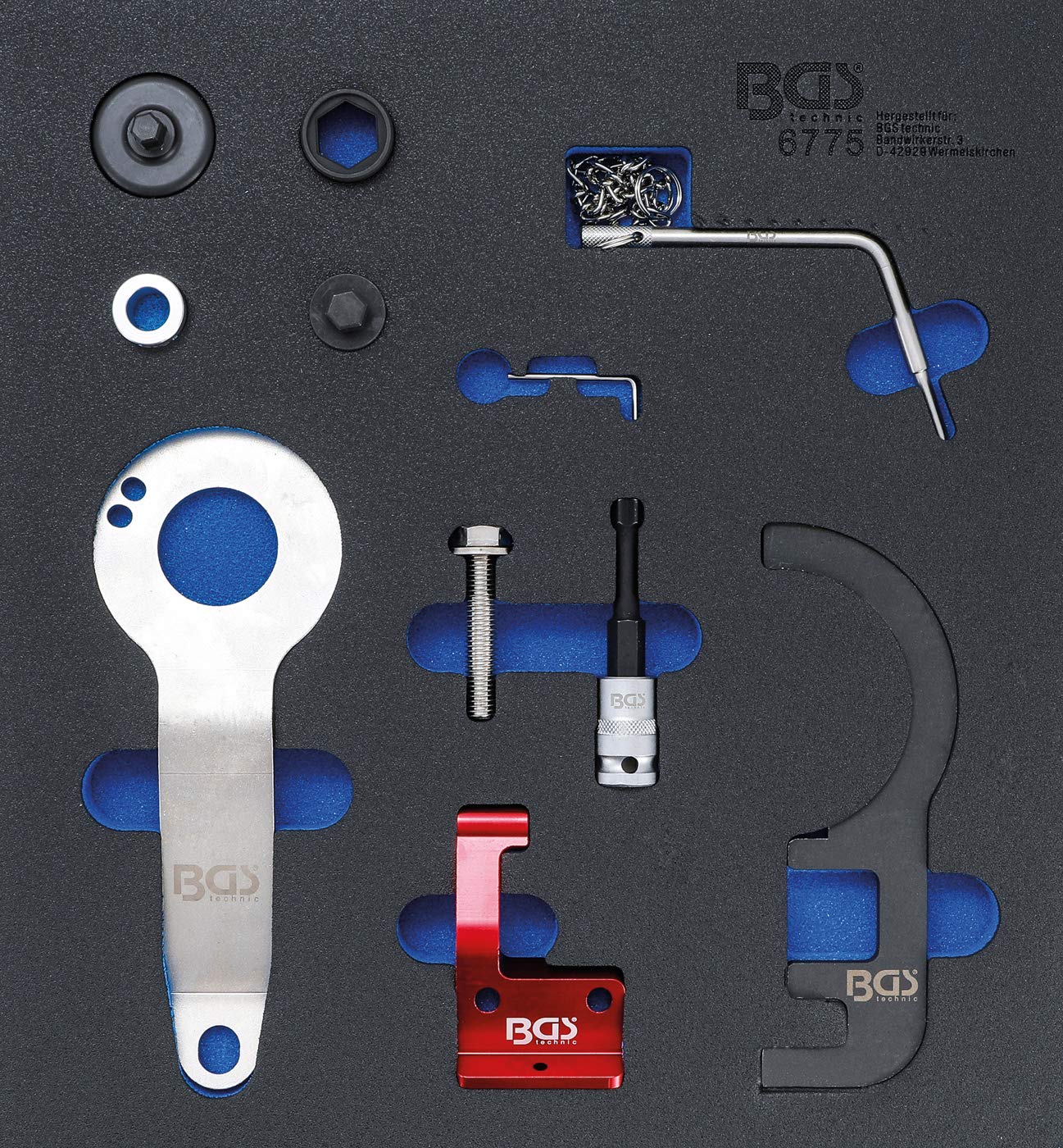 BGS 6775 | Tool Tray 2/3: Engine Timing Tool Set | for BMW and MINI, 1.5 and 2.0L Diesel
