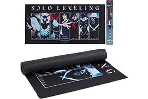 Culture Fly Large Gaming Mouse Pad (31" x 15") - Solo Leveling Extended XL Computer Desk Mat, Cool Anime Keyboard Deskmat, Big Desktop Deskpad for Gamer, Long Oversized PC Mousepad for Laptop