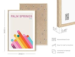HAUS AND HUES Retro Vintage Poster: Pink Abstract