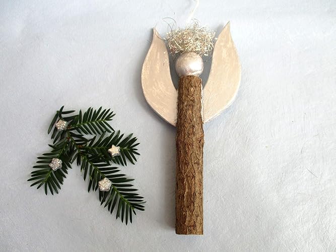 Holunder Engelchen Zum Hängen Weihnachtsengel Mit Keramik