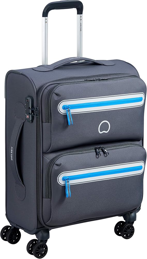 Delsey Paris CARNOT Koffer, 55 cm, 34.4 liters, Grau (Grey) Amazon.de
