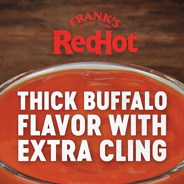 FRANK’S REDHOT BUFFALO SANDWICH SAUCE, 1 GAL – ONE GALLON JUG OF THICK BUFFALO SANDWICH HOT SAUCE, BEST FOR TOPPING SANDWICHES, BURGERS AND MORE