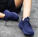 Feethit Men Running Shoes Breathable Lightweight Training Sneakers Blue UK11 view 2