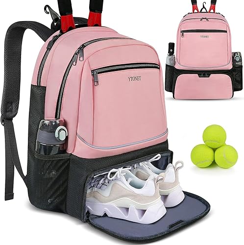 Amazon Racquet Bag With Shoe Compartment Ytonet Tennis Bag Tennis