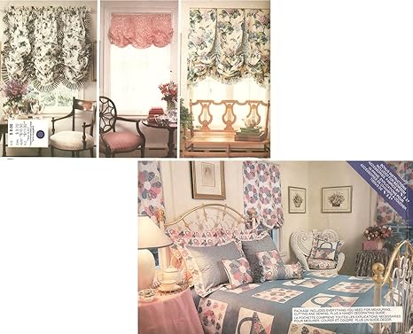 Vogue Vintage 1980er Schnittmuster 2080 Schlafzimmer Einrichtung Bettbezug Staub Rusche Kissen Ballon Schatten Muster Fur Living Amazon De Kuche Haushalt