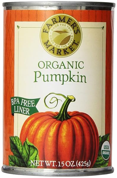 FARMER’S MARKET FOODS, ORGANIC CANNED PUMPKIN, 15 OUNCE