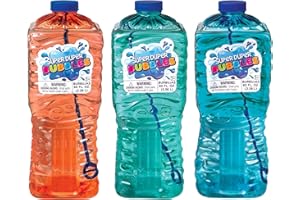 Amscan Fun Filled Summer Super Miracle Bubbles Refill (1 Piece), Clear, 80 oz