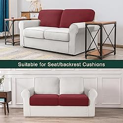 CHUN YI 2 Piece Stretch Couch Cushion Covers Or