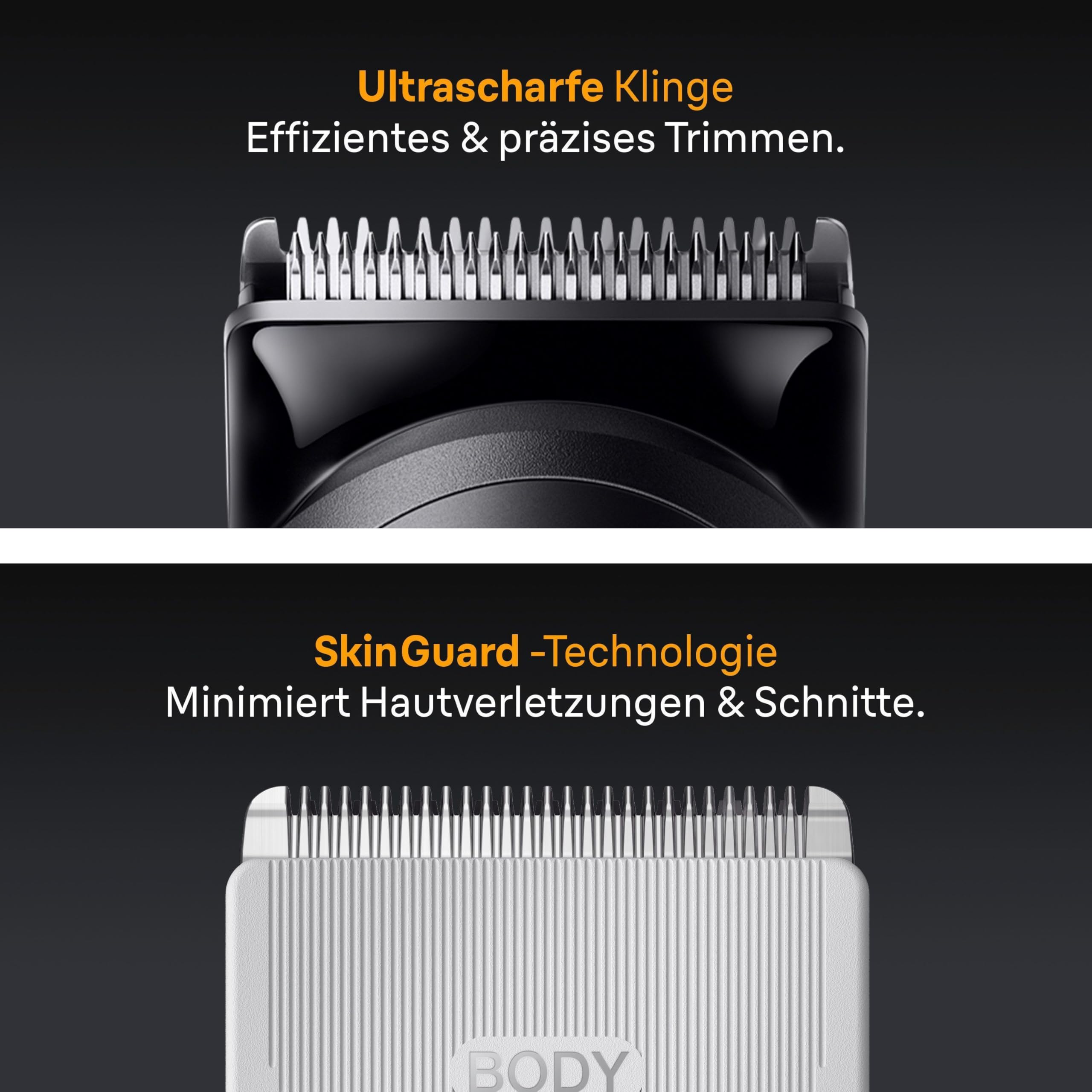 Braun Multigroom All-in-One Series 5, 9-in-1 Trimmer-Set 5, AIO5545, Grau - Barttrimmer, Haarschneider, Haarschneidemaschine für Gesicht, Kopf und Körper, 14 Längen, 120 Min. Akku, Wasserdicht 4