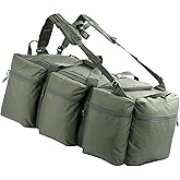 XMILPAX 100L Large Military Duffle Bag Deployment Duffel Bag Sports Equipment Travel Luggage Bag with Detachable Backpack Straps…