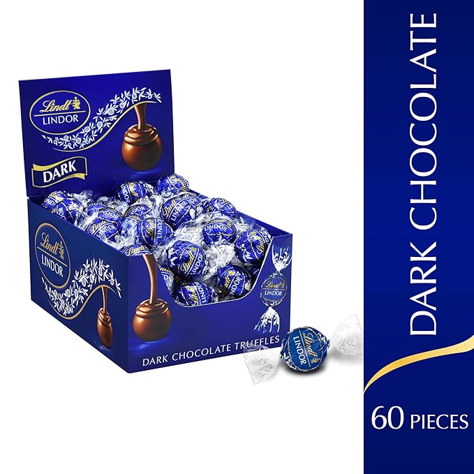 Amazon Com Lindt Lindor Dark Chocolate Truffles 25 4 Oz 60