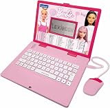 LEXIBOOK Barbie Educational Laptop English Spanish 124 Activities Pink JC598BBi2