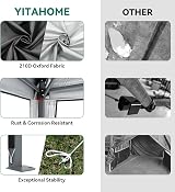 YITAHOME 3x3 Meter Instant Heavy Duty Pop Up Gazebo Canopy Tent view 7
