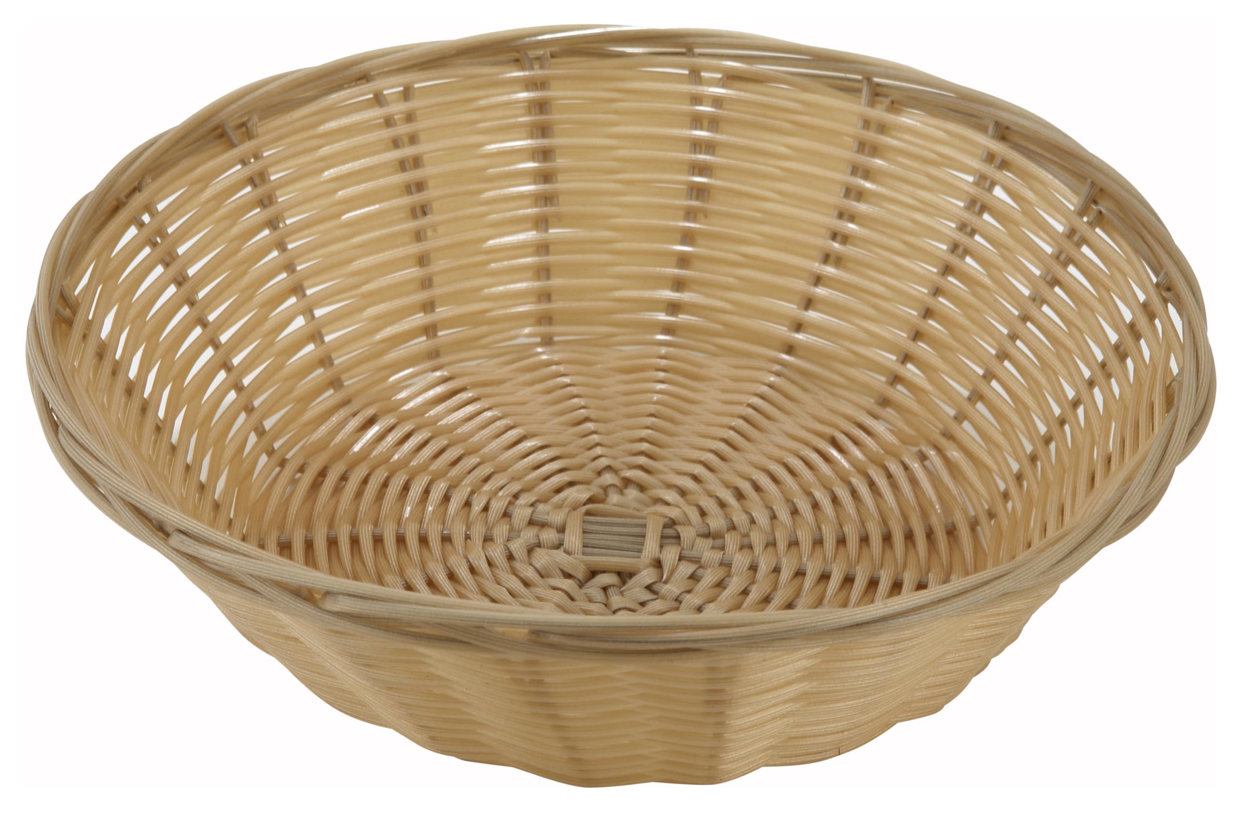 Photo 1 of Winco Round Woven Basket, 9-Inch by 2.75-Inch, Natural