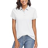 TACVASEN Women's Golf Polo Shirts Short Sleeve UPF 50+ Sun Protection Golf Shirts for Women Quick Dry Collared Polos