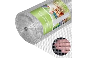UULID Hardware Cloth 1/4 Inch 48 x 100 ft 23 gauge Hot Dipped Galvanized After Welding Fence Wire Mesh Roll Hardware Mesh Chicken Rabbit Snake Cage Welding Fencing