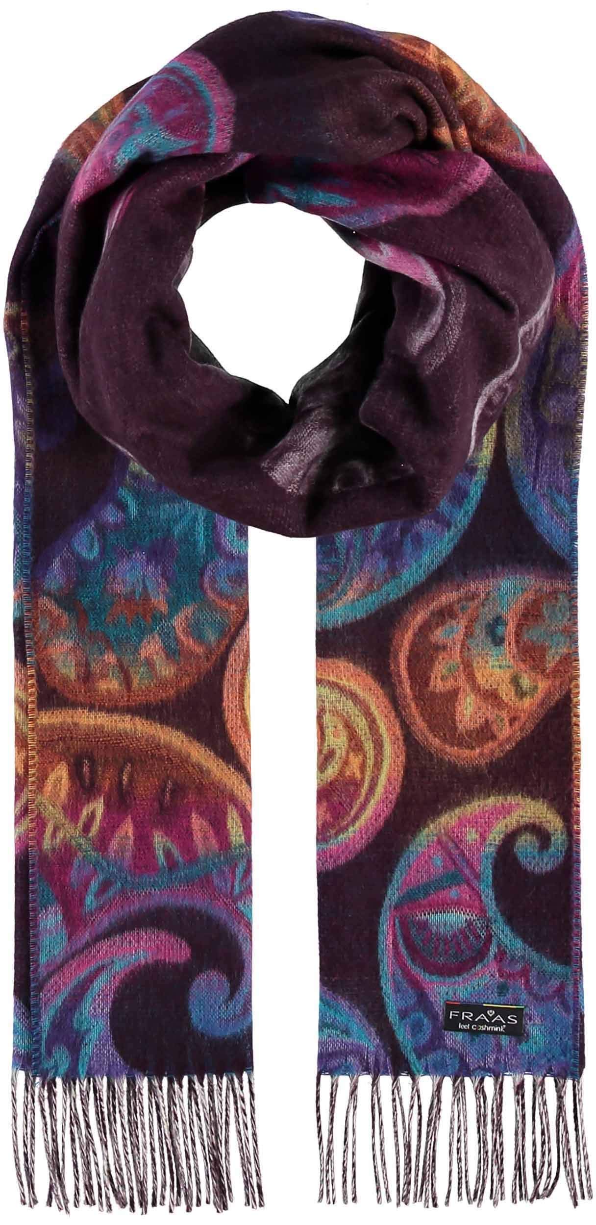 FRAAS Painted Paisleyscarf Oversized Woven Scarf for Women Made of