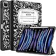 Fintie Case for iPad Pro 12.9-inch 6th Generation 2022, [Built-in Pencil Holder] Slim Soft TPU Protective Cover with Auto Wake/Sleep, Also Fit iPad Pro 12.9" 5th & 4th & 3rd Gen, Composition Book