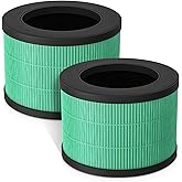 Fil-fresh 2-Pack MK01 & MK06 Replacement Filter, Compatible with AROEVE MK01 & MK06, ToLife TZ-K1, Kloudi DH-JH01 Air Purifier, 4-in-1 H13 True HEPA & Activated Carbon, Pet Dander Version